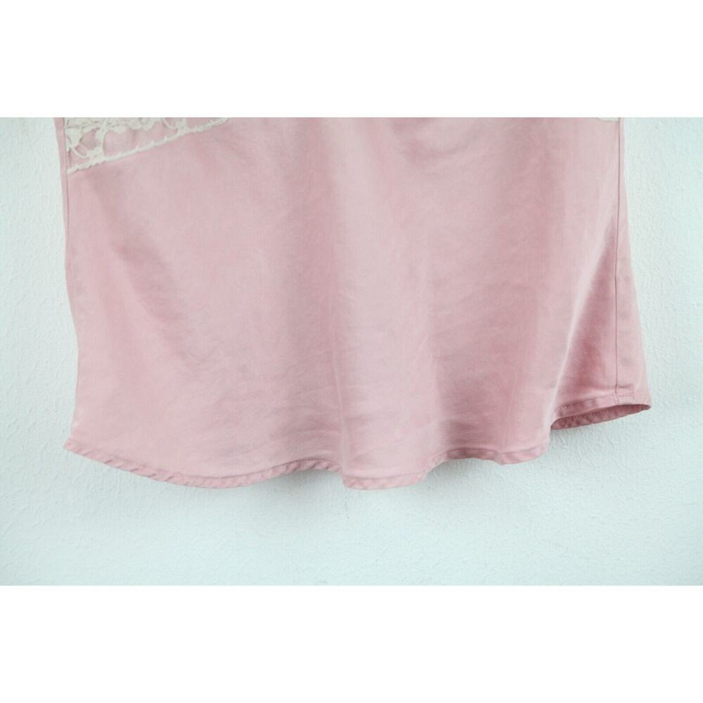 Vintage Y2K Babydoll Slip Top Silk Satin Pastel Pink Coquette Feminine Dainty 12 - Picture 3 of 6